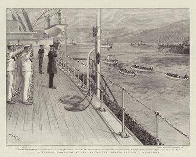 海での葬列、海軍作戦中の事件 作： Joseph Nash